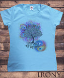 Women's  Ying Yang T-shirt Chinese As above as below Graphic Colourful Splatter Print TS1697