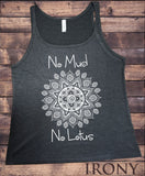 Jersey Tank Top Jersey Tank Top "No Mud, No Lotus" Flowery Lotus Print JTK1718