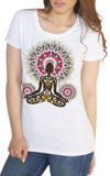 Women’s T-Shirt Aztec Yoga Buddha Chakra Meditation Zen Print TS1734