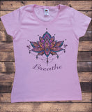 Women's T-Shirt  'Breathe' Ethnic Aztec Design India Print TS1735