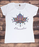 Women's T-Shirt  'Breathe' Ethnic Aztec Design India Print TS1735