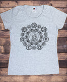 Womens T-Shirt Yoga Meditation Chakra Symbols Inhale Exhale Buddha zen TS1744
