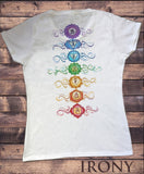 Womens T-Shirt Buddha Chakra Symbols Ethnic Design TS1745