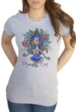 Women's T-Shirt Zen Lotus Flower Namaste Spiritual Meditation Yoga Dog TS1746
