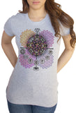 Womens T-Shirt OM Chakra Symbols Geometric Design TS1751