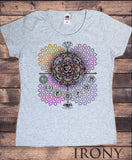 Womens T-Shirt OM Chakra Symbols Geometric Design TS1751