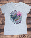 Women’s Top Be The Change Namaste Yoga Pose Lotus Zen Print TS1756