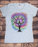 Women's T-Shirt Inhale Om Exhale Buddha Yoga Meditation Tree Zen-Print TS1761