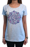 Women's T-Shirt Om Aum Yoga aztec flowers India Zen Print TS1805