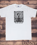 Mens T-Shirt Look Within Yoga Meditation OM Ethnic Pattern TS1807