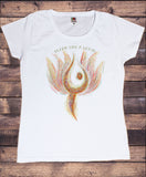 Women's T-Shirt Bloom Like A Lotus Yoga aztec flowers India Zen Print TS1831