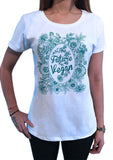 Women's T-Shirt The Future Vegan Flowery Veganism Quote Print TS1834