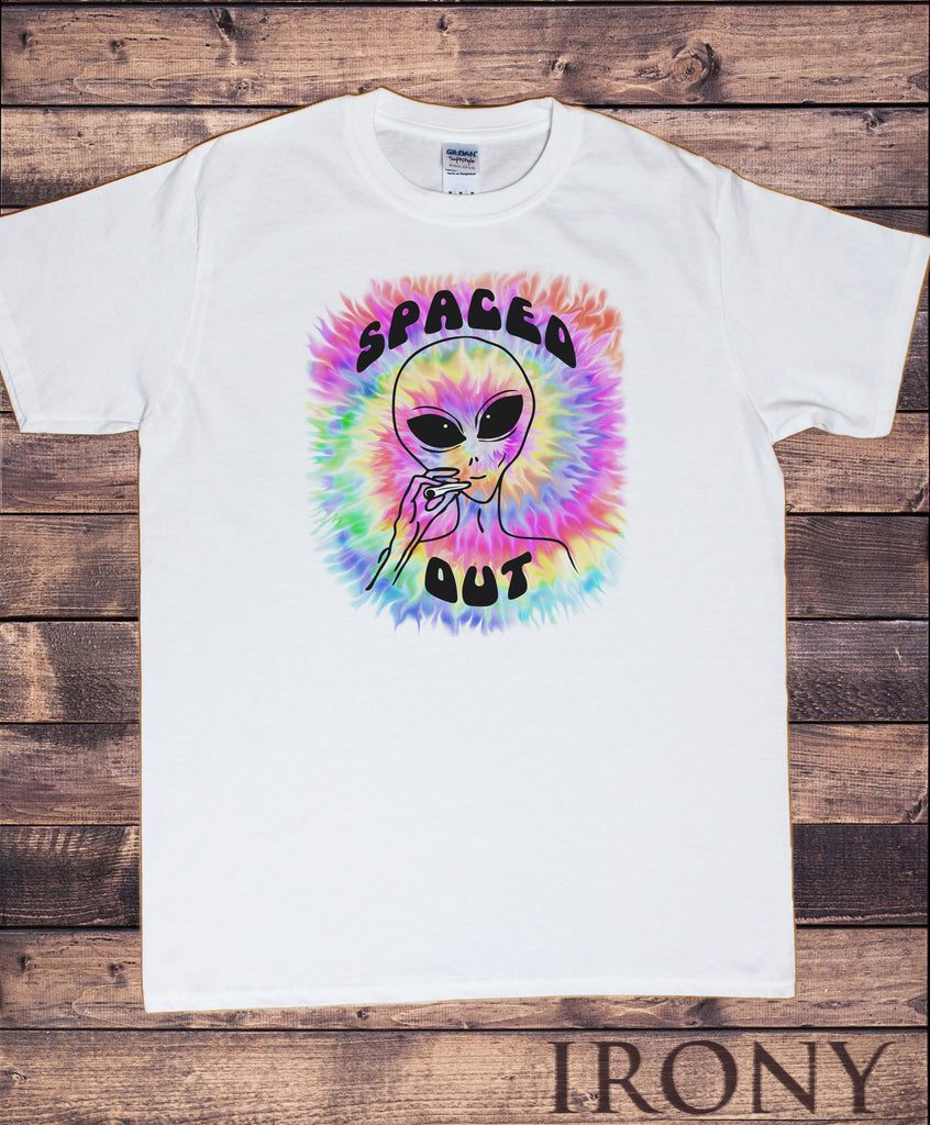 Mens T-Shirt Alien Spaced Out Future Galaxy Sci Fi TS1852