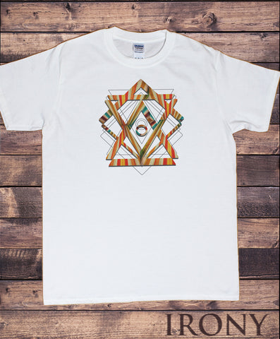 Mens T-shirt Geometric Abstract shapes design Print TS1855