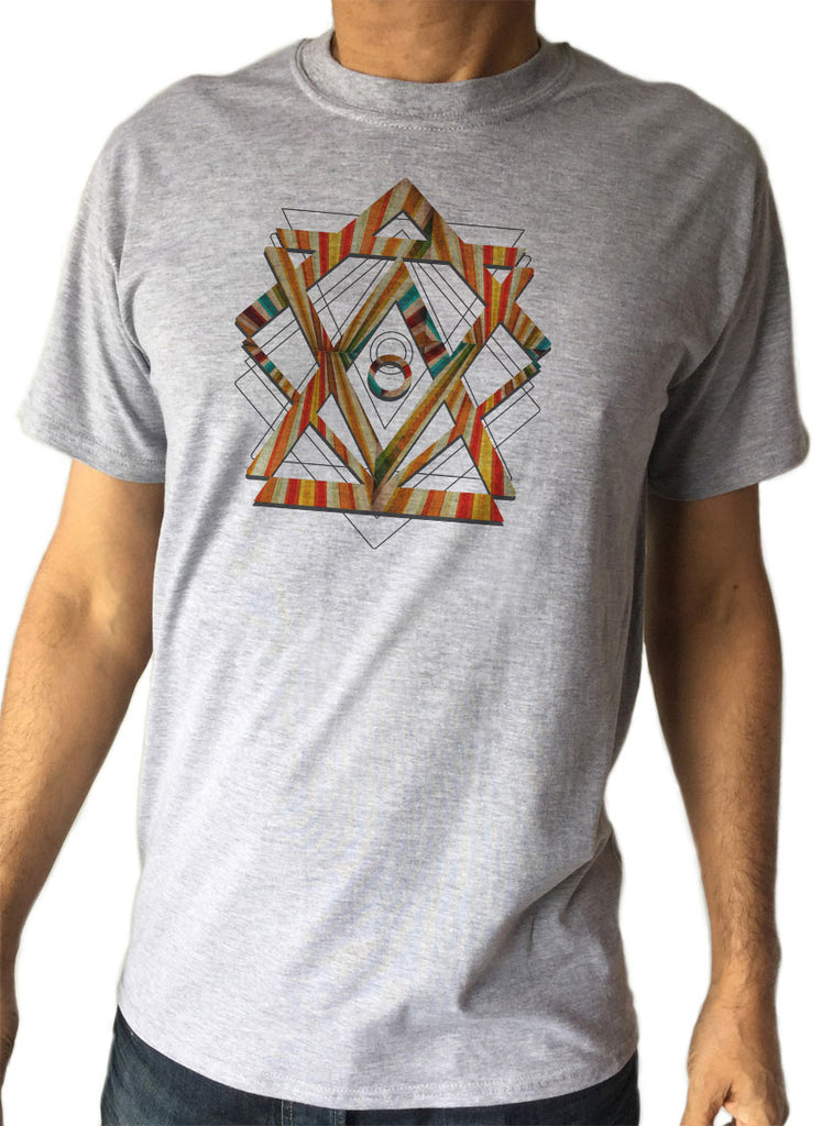 Mens T-shirt Geometric Abstract shapes design Print TS1855