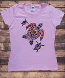Women's T-Shirt With Turtle Print Smarties Print TS1856