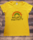 Women’s Top "Radiate Positivity" Positive Good Vibes Slogan Print TS1889