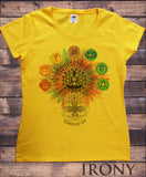 Women's "Flower Of Life" Buddha Chakra Symbols Geometric Design TS796