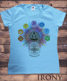 Women's "Flower Of Life" Buddha Chakra Symbols Geometric Design TS796