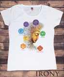 Women's T-Shirt Buddha Chakra OM -Know, feel, strive, love- Symbols TS904