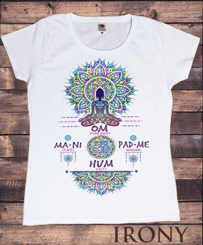 Women's Tee Om Pure body mani jewel-Wisdom & unity Print TS943