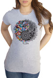 Women's Yin & Yang T-Shirt Meditation Yoga Chinese Symbol Psychedelic Art TSX15