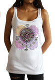 Women's Vest OM Chakra Symbols Geometric Design TW1751