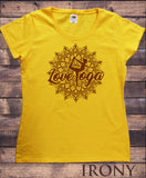 Women's 'Love Yoga' Ethnic Line Art Meditation Pose TS1102