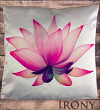 Irony Cushion Cover Exclusive Sublimation Print Buddha Zen Lotus Floral Namaste  Cushion Cover CUS03