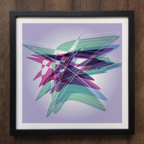 Irony Framed Art Abstract Colourful shapes Framed Art Print Geo-ART100