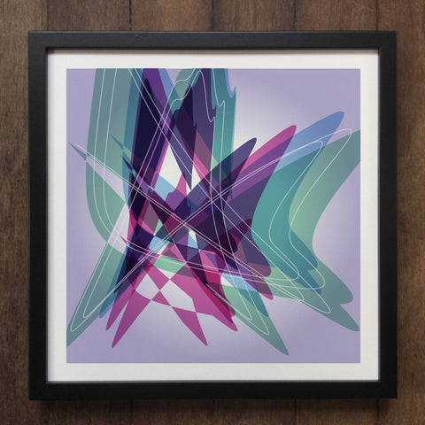 Irony Framed Art Abstract Colourful shapes Framed Art Print Geo-ART101