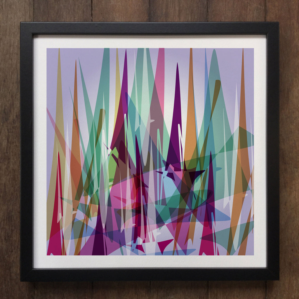 Irony Framed Art Abstract Colourful shapes Framed Art Print Geo-ART102