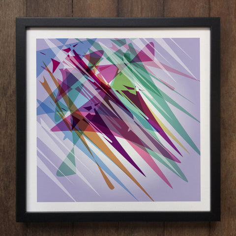 Irony Framed Art Abstract Colourful shapes Framed Art Print Geo-ART105