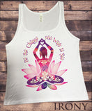 Irony T-shirt Jersey Tank Top Buddha 'Be The Change You Wish To See' Zen Hobo Print JTK226