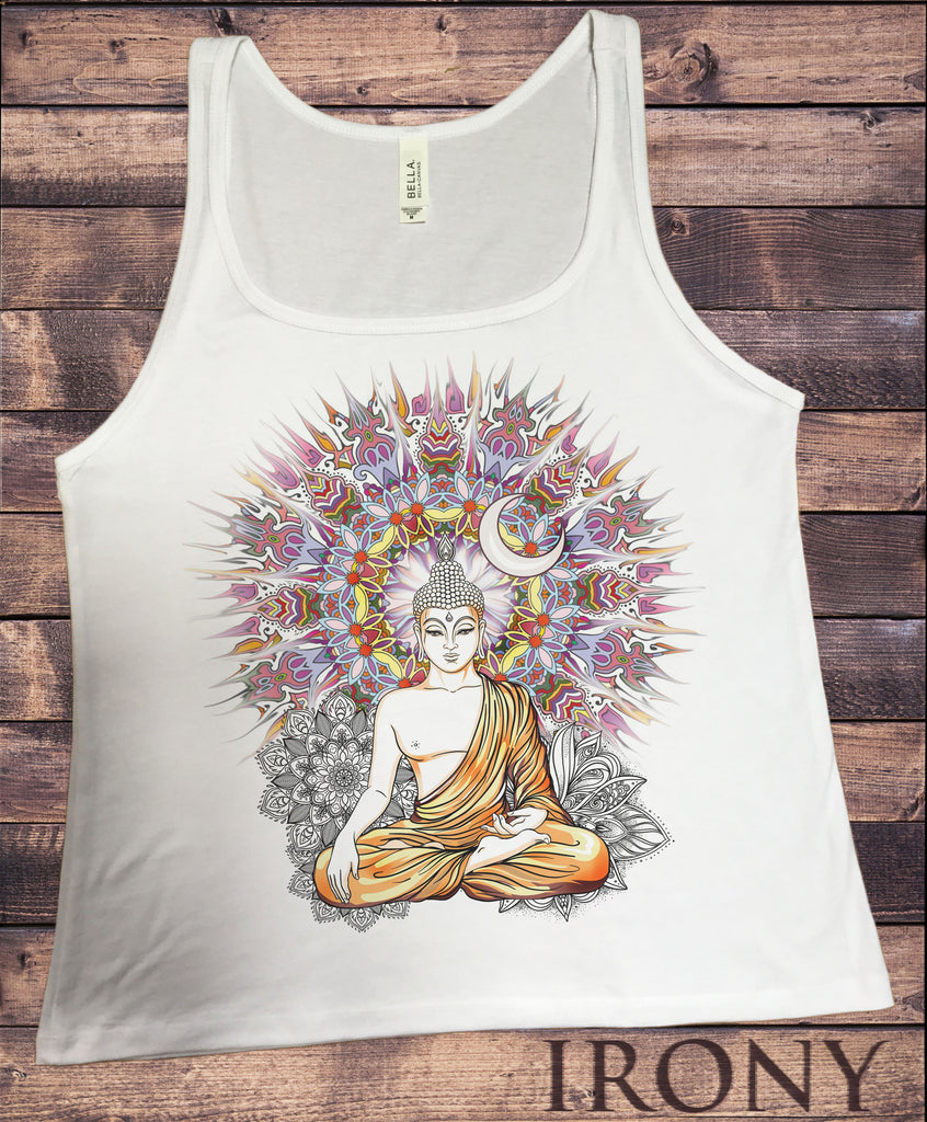 Irony T-shirt Jersey Tank Top Buddha Chakra Meditation Zen Hobo Boho Print JTK560