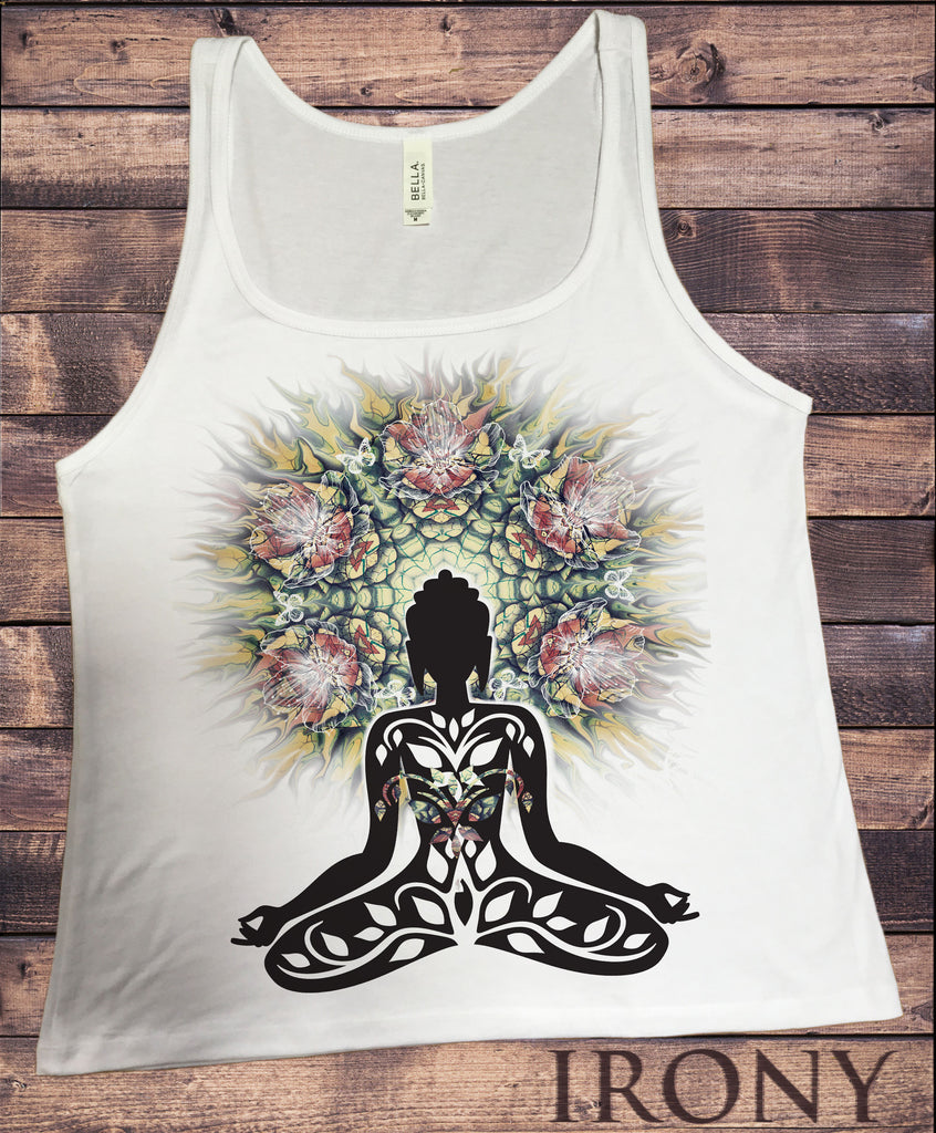 Irony T-shirt Jersey Tank Top Mind Yoga Top Buddha Chakra Meditation Zen Hobo Boho JTK-A19