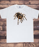 Irony T-shirt Men’s White Halloween Spooky Spider Joke Halloween Horror 3D Tarantula TS265