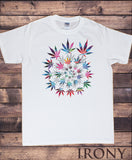 Irony T-shirt Men’s White T-Shirt Dope Chef Cannabis 420 Wiz Khalifa Prosto Medical Marijuana Spiral Print TSI9