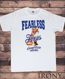 Irony T-shirt Men's White T-Shirt,Leicester City,Fearless Foxes, Champions 2015-2016 Print