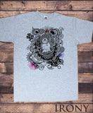 Irony T-shirt Mens Buddha Lotus Meditation Yoga Flower Namaste Art Pattern Spiritual Tee Hobo TSY12