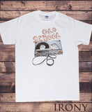 Irony T-shirt Mens White T-Shirt 80s Retro Stereo System Design Hi Fi Music Cassette Tape TSI6