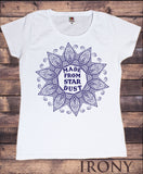 Irony T-shirt S / White Women’s T-Shirt Made From Star Dust Flowery icon Print TS727