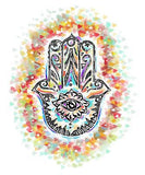 Irony T-shirt Women Top Chakra Meditation Hobo Boho Peace Hamsa Hand Of Fatima Eye Palm Burst