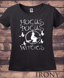 Irony T-shirt Womens Black T Shirt Halloween Horror Scary Spooky Hocus Pocus Witches HAL1