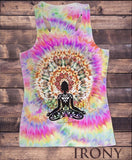 Irony T-shirt Womens Vest Top, Butterfly Yoga Top Buddha Chakra Meditation India Hobo SUB598