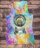 Irony T-shirt Womens Vest Top,Jade Om Aum Buddha Chakra Meditation Zen Sublimation Print SUB5920