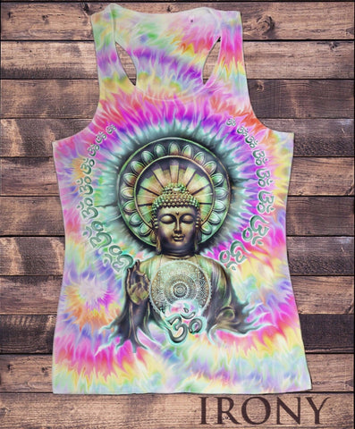Irony T-shirt Womens Vest Top, Jade Om Aum Yoga Buddha Chakra Meditation India Zen SUB596