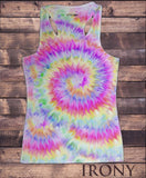 Irony T-shirt Womens Vest Top, Om Aum Jade Flame Buddha Meditation Sublimation Print SUB593