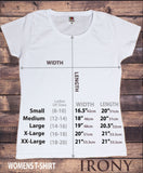 Irony T-shirt Womens White T-Shirt Buddha 'Be The Change You Wish To See' Zen Hobo Print TS226