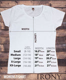 Irony T-shirt Womens White T-shirt METAL CHICK- Rock World Tour-Flames & Roses Print TS339